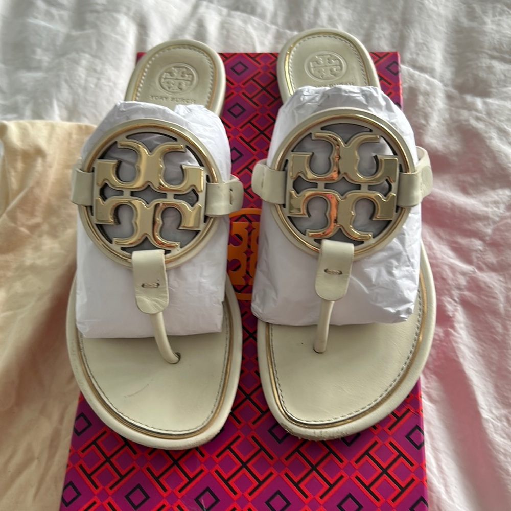 Tory Burch Metal Miller slip on